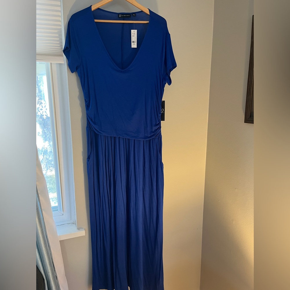 NY&C blue maxi dress